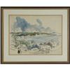 Image 1 : WATERCOLOR ALFRED BIRDSEY TROPICAL VILLAGE