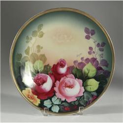 AUSTRIAN ROSE PORCELAIN PLATE
