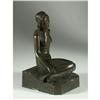 Image 1 : KATHODION BRONZE WORKS SEATED FEMALE NUDE VINTAGE
