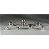 Image 1 : STERLING SILVER CUPS, NAPKIN RINGS, CREAMER