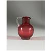 Image 1 : AMERICAN RUBY GLASS PITCHER MILK JUG GROUND PONTIL
