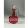 Image 1 : CRANBERRY GLASS BOHEMIAN DECANTER WITH STOPPER