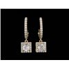 Image 1 : 14kt Yellow Gold 1.32 ctw Diamond Earrings
