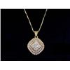 Image 1 : 14kt Yellow Gold 0.9 ctw Diamond Pendant