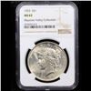 Image 2 : NGC 1923-p Peace Dollar $1 Graded ms62 By NGC