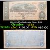 Image 1 : 1864 $5 Confederate Note, T-69 Grades vf+