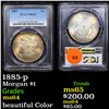 Image 1 : PCGS 1885-p Morgan Dollar $1 Graded ms64 By PCGS