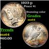 Image 1 : 1923-p Peace Dollar $1 Grades Choice Unc