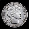Image 2 : 1911-p Barber Dime 10c Grades Choice AU/BU Slider+