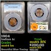 Image 1 : PCGS 1904 Indian Cent 1c Graded ms64 bn By PCGS