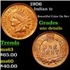 Image 1 : 1906 Indian Cent 1c Grades Unc Details