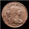 Image 2 : 1804 Draped Bust Half Cent 1/2c Grades vf+