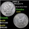 Image 1 : 1892-p Morgan Dollar $1 Grades Select AU