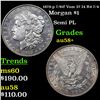 Image 1 : 1878-p 7/8tf Vam 37 I4 R4 7/4 Morgan Dollar $1 Grades Choice AU/BU Slider+