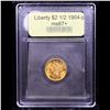 Image 4 : ***Auction Highlight*** 1904-p Gold Liberty Quarter Eagle $2 1/2 Graded Gem++ Unc By USCG (fc)