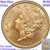 Image 6 : ***Auction Highlight*** 1863-p Gold Liberty Double Eagle $20 Graded ms63 details By SEGS (fc)