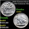 Image 1 : 1935 Connecticut Old Commem Half Dollar 50c Grades Select+ Unc