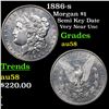 Image 1 : 1886-s Morgan Dollar $1 Grades Choice AU/BU Slider