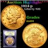 Image 1 : ***Auction Highlight*** 1904-p Gold Liberty Double Eagle $20 Graded Choice Unc By USCG (fc)
