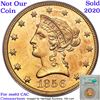 Image 8 : ***Auction Highlight*** 1856-p TOP POP! Gold Liberty Eagle $10 Graded ms63 By SEGS (fc)