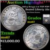 Image 1 : ***Auction Highlight*** 1883-p Briggs 2-A TOP POP! Seated Liberty Quarter 25c Graded ms67 By SEGS (f