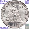 Image 6 : ***Auction Highlight*** 1883-p Briggs 2-A TOP POP! Seated Liberty Quarter 25c Graded ms67 By SEGS (f