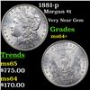 Image 1 : 1881-p Morgan Dollar $1 Grades Choice+ Unc