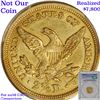 Image 7 : ***Auction Highlight*** 1840-o Gold Liberty Quarter Eagle $2 1/2 Graded au58 details By SEGS (fc)