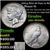 Image 1 : 1921-p Elite 30 Vam 1a R6 Peace Dollar $1 Grades Unc Details