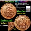 Image 1 : ***Auction Highlight*** 1837 metallic curency HTT-20 Major Mint Error Hard Times Token 1c Graded ms6