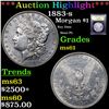 Image 1 : ***Auction Highlight*** 1883-s Morgan Dollar $1 Graded BU+ By USCG (fc)