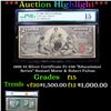 Image 1 : ***Auction Highlight*** 1896 $2 Silver Certificate Fr-248 "Educational Series" Samuel Morse & Robert