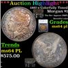 Image 1 : ***Auction Highlight*** 1897-s Colorfully Toned Morgan Dollar $1 Graded ms64 pl By SEGS (fc)