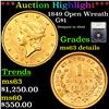 Image 1 : ***Auction Highlight*** 1849 Open Wreath Gold Dollar $1 Graded ms63 details By SEGS (fc)