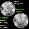 Image 1 : 1880-s Morgan Dollar $1 Grades GEM+ Unc
