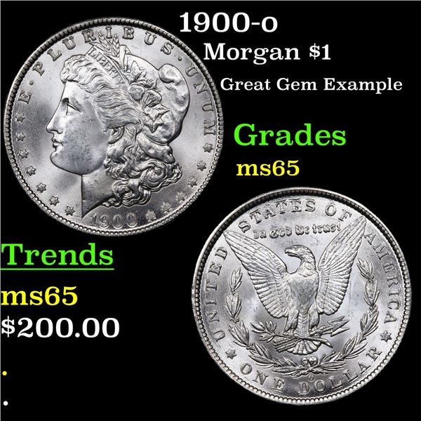 1900-o Morgan Dollar $1 Grades GEM Unc
