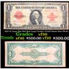 Image 1 : 1923 $1 Large Size Red Seal Legal Tender United States Note FR-40 Grades vf++
