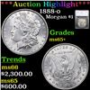 Image 1 : ***Auction Highlight*** 1888-o Morgan Dollar $1 Graded ms65+ By SEGS (fc)