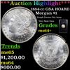 Image 1 : ***Auction Highlight*** 1884-cc GSA HOARD Morgan Dollar $1 Grades Choice+ Unc (fc)
