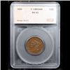 Image 4 : 1850 C-1 Braided Hair Large Cent 1c Graded ms62 By SEGS