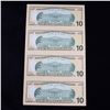 Image 3 : ***Auction Highlight*** UNCUT MINT SHEET of 4x *Star Note* 2004a $10 Federal Reserve Notes All GEM o