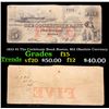 Image 1 : 1853 $5 The Cochituate Bank Boston, MA Obsolute Currency Grades f+
