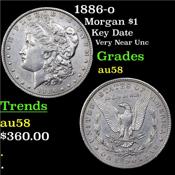 1886-o Morgan Dollar $1 Grades Choice AU/BU Slider