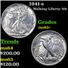 Image 1 : 1941-s Walking Liberty Half Dollar 50c Grades Select+ Unc