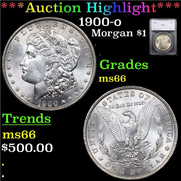 ***Auction Highlight*** 1900-o Morgan Dollar $1 Graded ms66 By SEGS (fc)
