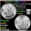 Image 1 : ***Auction Highlight*** 1887-o vam 13a R6 Morgan Dollar $1 Graded ms64+ By SEGS (fc)