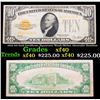 Image 1 : 1928 $10 Gold Certificate, Signatures Woods/Mellon Alexander Hamilton Grades xf