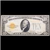 Image 2 : 1928 $10 Gold Certificate, Signatures Woods/Mellon Alexander Hamilton Grades xf