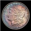 Image 2 : 1886-p Rainbow Toned Morgan Dollar $1 Graded GEM Unc
