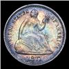 Image 2 : 1871-p FS-301 MPD Seated Liberty Half Dime 1/2 10c Grades BU+